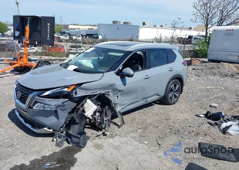 2023 Nissan Rogue Platinum Intelligent Awd из США, поврежденный, VIN JN8BT3DD3PW313036